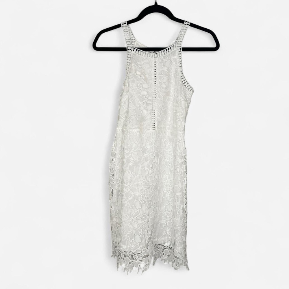 Stella Laguna Beach White Lace Midi Dress